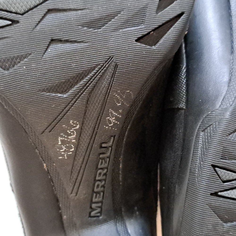 Merrell Evera Fade Heeled Black Leather Zip Boots Women's Size 6.5 - Picture 7 of 10
